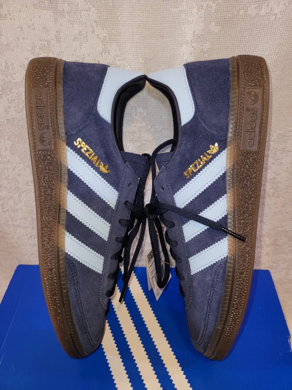 Adidas Handball Spezial Shoes Navy Blue Clear Sky BD7633 Mens Size 8.5 BRAND NEW - Picture 9 of 16